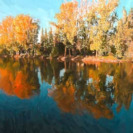 Осенняя река.