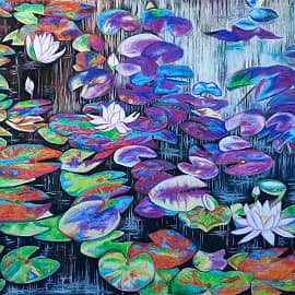 Нимфеи у замка Глубока, Чехия