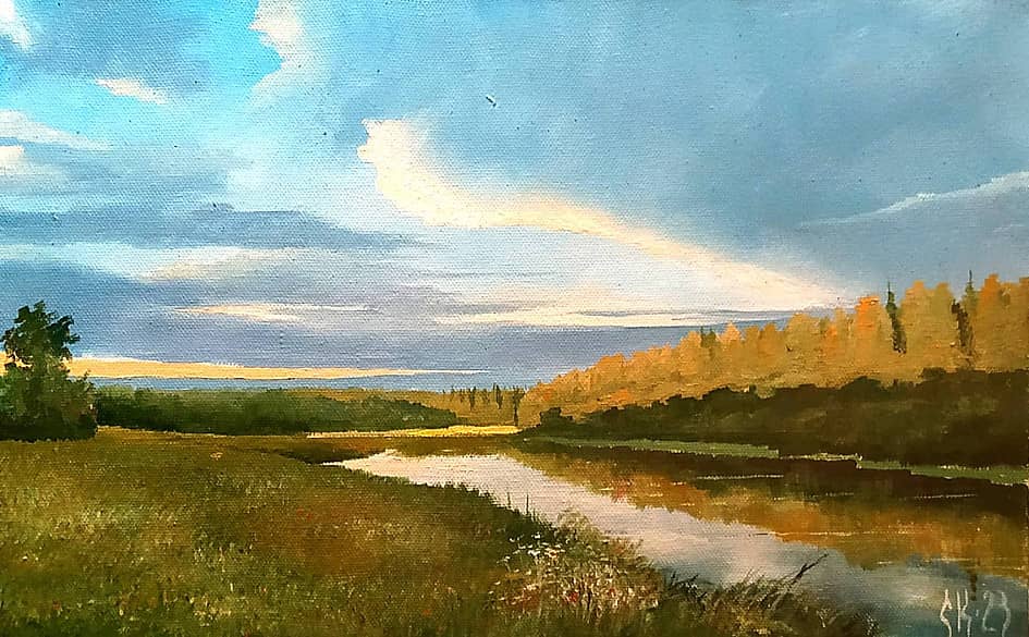 Летний вечер на р. Локчим