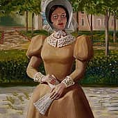 Девушка с веером