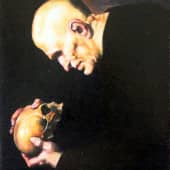 Репродукция картины Хосе Де Рибера "Мужчина с черепом"