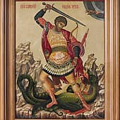 икона св. великомученика Феодора Тирона (1), художник Павел Корзухин