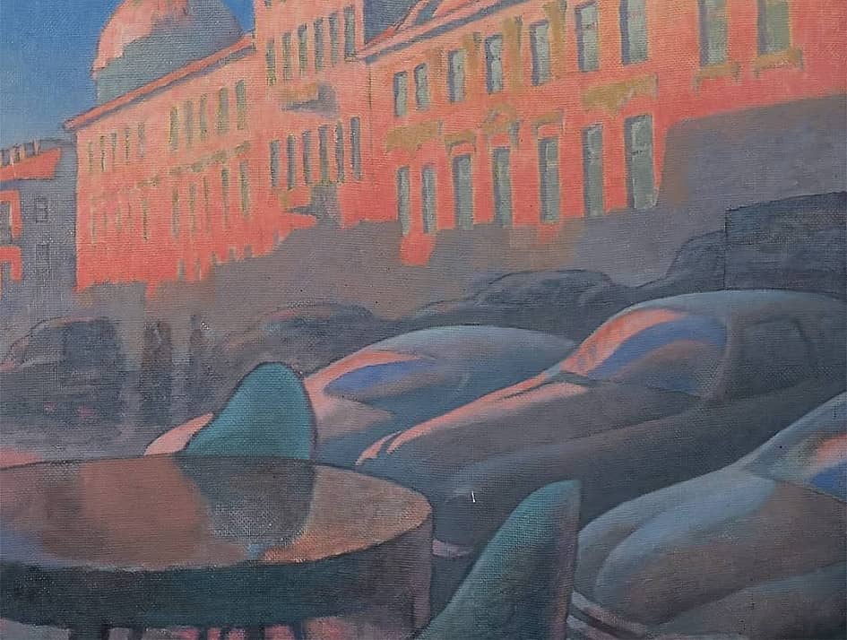 КАФЕ НА СЬЕЗДОВСКОЙ. САНКТ-ПЕТЕРБУРГ. (фрагмент картины)