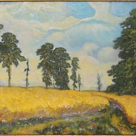 Ржаное поле. По мотивам   великих мастеров Шишкина и Ван Гога.