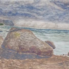 ПРИБОЙ У КАМНЯ "БАШМАК".