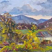 Осенний пейзаж. Сторожка. Пленэр ZhNataly