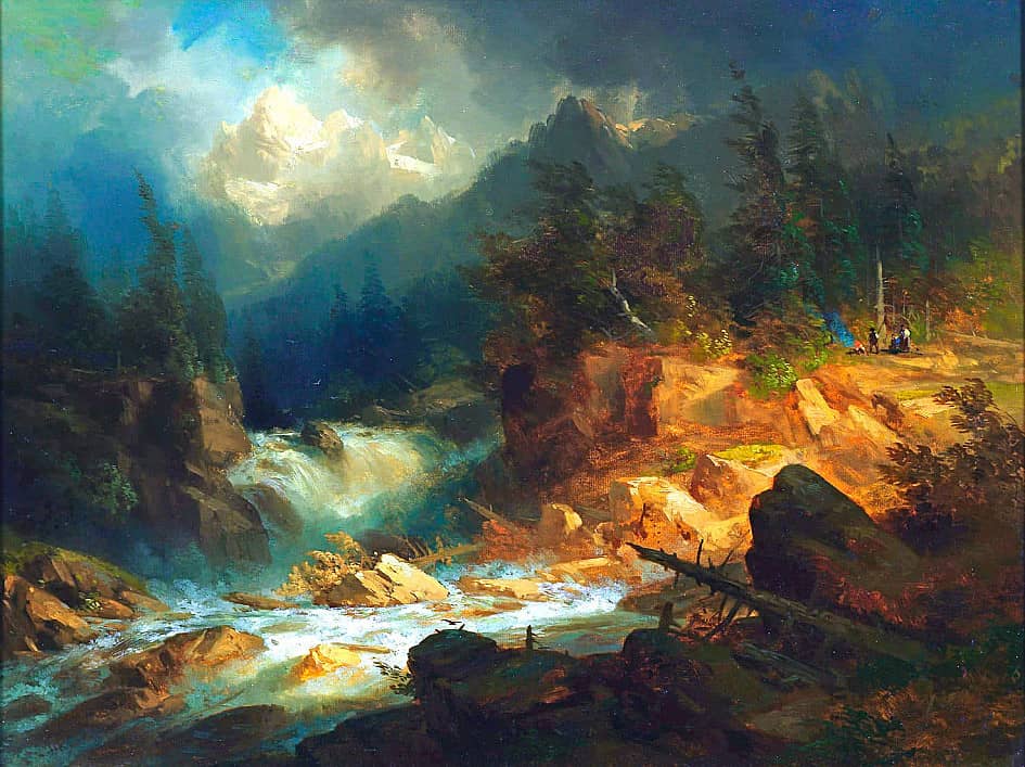 На перекате.