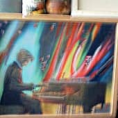 Скрябин работает над  Поэмой Огня (1), художник ИИА1