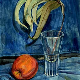 Этюд с ветвью эвкалипта