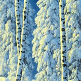 Картина "Снег скрипит под сапогами..."