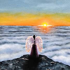 Рассвет над облаками на Ай-Петри.