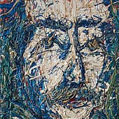 Картина Мыслитель Портрет мужчины живопись Екатерина Лебедева художник