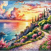 Весенний закат.