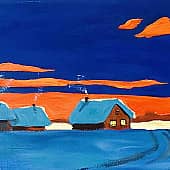 Зимняя деревня. Умиротворение