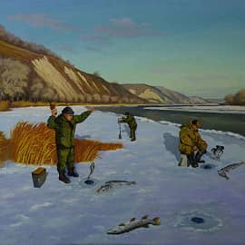 Зимняя рыбалка на Дону