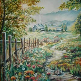 Яблоко на дороге.