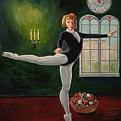 Arabesque Croisette. La fille floriste Цветочница. Арабеск Круазе.