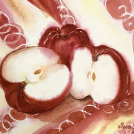 Красные яблоки