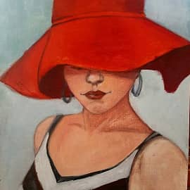 Дама в шляпе