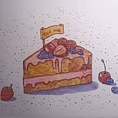 Десерт с фруктами