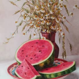 Летний натюрморт с арбузом