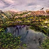 Прохладные просторы  (Ала-тау - пёстрые горы), художник Татьяна ТаК