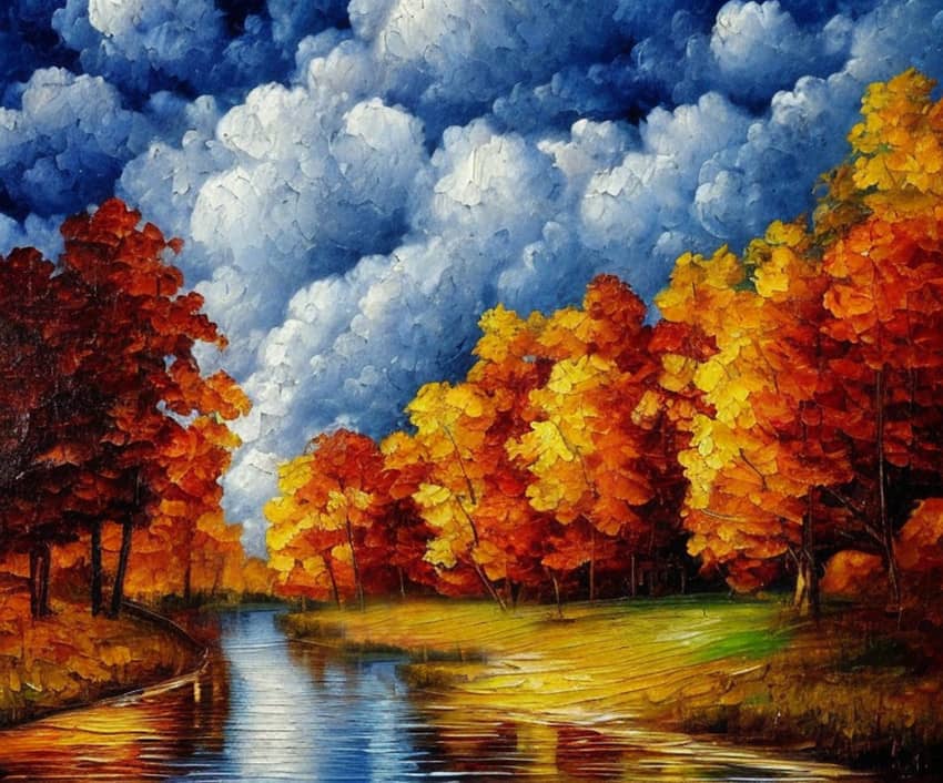 Картина "Осенний парк"