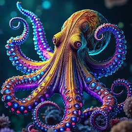 Неоновый осьминог НС