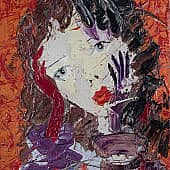 Картина Французская певица Женский портрет Екатерина Лебедева художник, художник Екатерина Лебедева