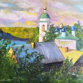 Вечер на Волге