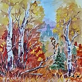 Осень в лесу Этюд