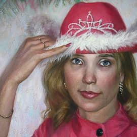 Отключите вспышку  Портрет с фотографии на заказ 27