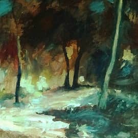 Парк вечером