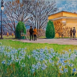 Первоцветы в Ботаническом саду