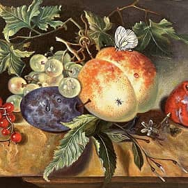 Натюрморт с персиком