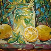 Напиток с лимоном.