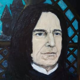 Алан Рикман в роли Снейпа. Alan Rickman as Snape