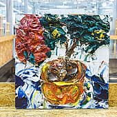 Картина Красная Азалия Натюрморт цветы Екатерина Лебедева художник (2), художник Екатерина Лебедева