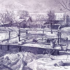 Зимний вечер в Линево