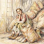 Альдонса. Свет в пыльном амбаре. (1), художник Сергей Куценко