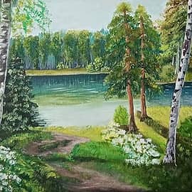 "Озеро в лесу"