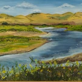 Этюд Долина реки Енисей