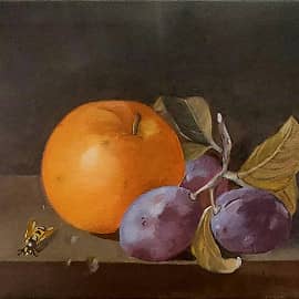 Натюрморт со сливами