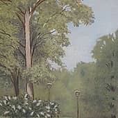 В Ботаническом саду. Этюд