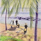 Фукуок. Песок. Скетч.