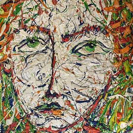 Картина Путешественик в дали от дома Портрет живопись маслом Екатерина Лебедева художник