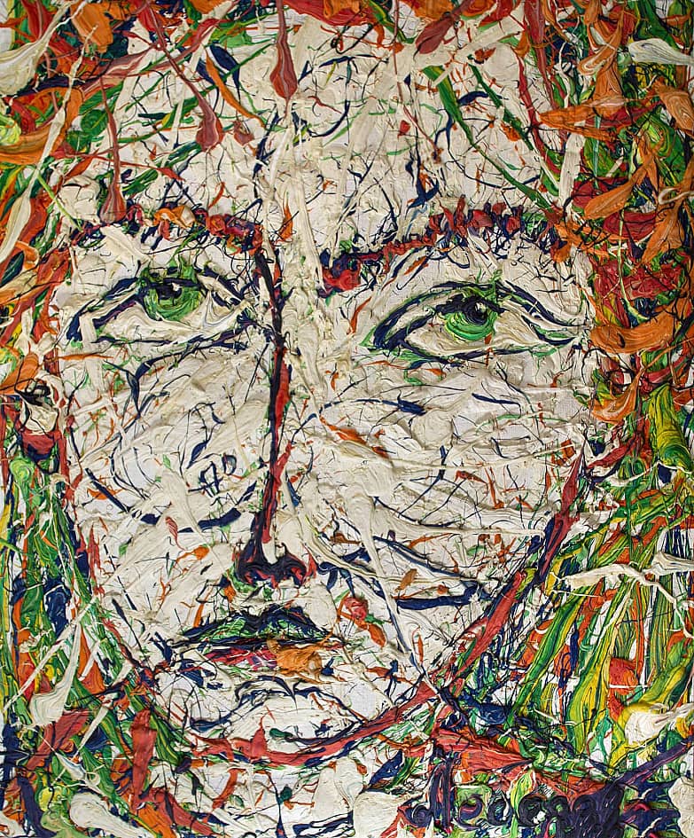 Картина Путешественик в дали от дома Портрет живопись маслом Екатерина Лебедева художник