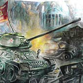 Картины посвящаю дедушке Цыплакову Андрею Ивановичу, прошел войну танкистом- наш герой!