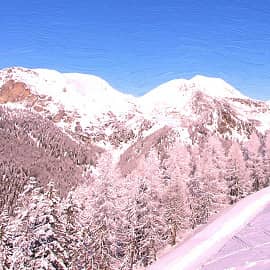 Горные склоны.