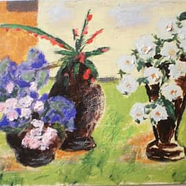 Вазы на траве